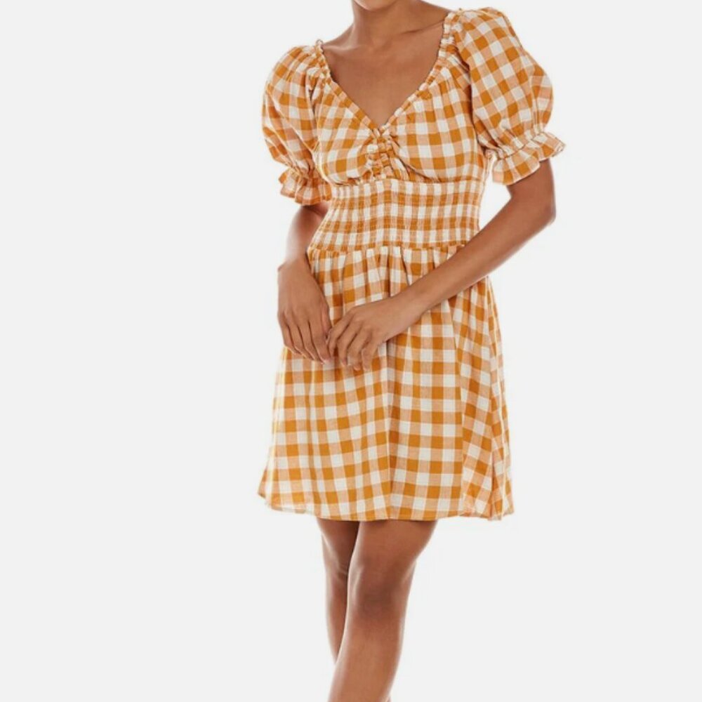 Kerrick Smocked Mini Dress Size M